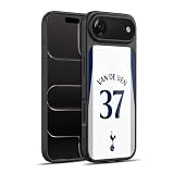 Head Case Designs Officially Licensed Tottenham Hotspur F.C. Micky Van de Ven 2025/26 Players Home Kit 1st Group Gel Armor Case [Military Grade Drop Protection] Compatible with Apple iPhone 17 Air