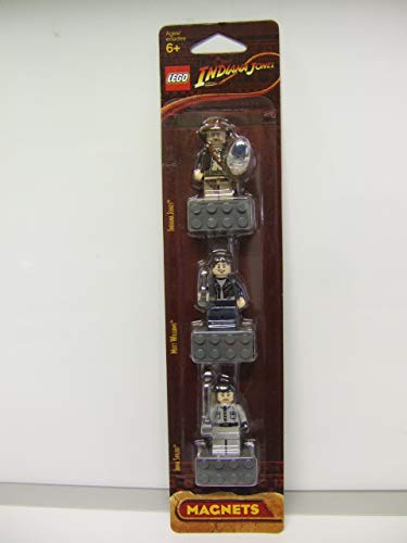 LEGO Indiana Jones Magnets Set of 3 : Indiana Jones, Mutt Williams, Irina Spalko