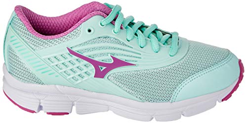 Tênis Mizuno Dynasty GS 4, Meninas, Verde Água/Rosa, 36