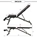 Bonnlo Weight Bench, Foldable/Adjustable Workout Exercise for Full Body Workout Fitness Incline/Decline Strength Training 660 LBS Capacity for Home Gym