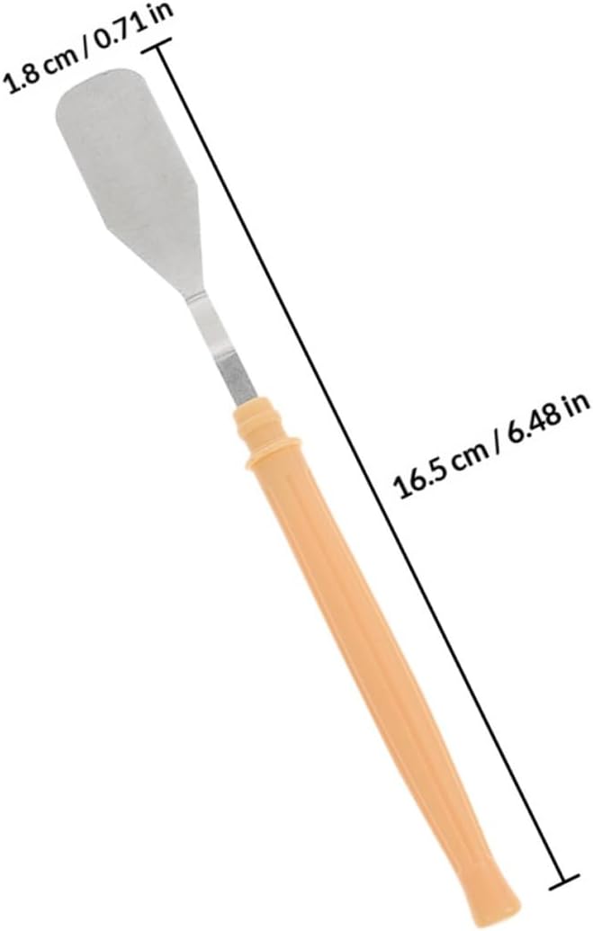 12Pcs Plastic Handle Painting Spatula Flexible Oil Painting Scrapers for Canvas Mixing and Wall Art Lightweight Palette Knives for Watercolor Ceramics Pottery and Decoration