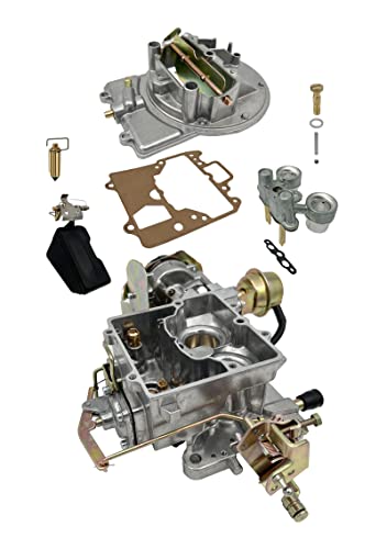 Thundermingo 2 Barrel Carburetor Carb 2100 2150 A800 Fits For Ford 289 302 351 Mustang Cu Jeep Engine F100 F250 F350 Jeep 360 Cu Electric Choke Carb Replace Motorcraft/Autolite 2100 2150 #TOP1