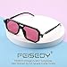 FEISEDY Vintage Square 70s Flat Aviator Sunglasses Women Men Classic Retro Stylish Frame UV400 Sunglasses B2622