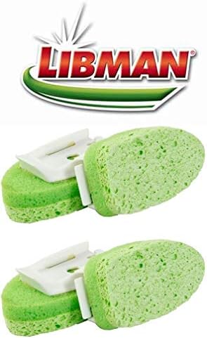 Cleaning Sponge Non-Scratch Libman Gentle-Touch Refills 2 -2-Packs (4 total sponges) Made in USA