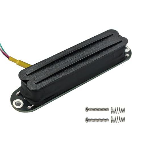 Phrilam Dual Single Coil Sized Humbucker Pickup 13K, Black Body Black Rail