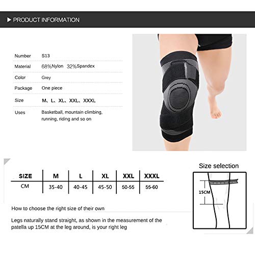 Joelheira, Romacci Joelho Esportivo Joelheira Protetor de Apoio Patela Homens Mulheres Joelho Anti-d