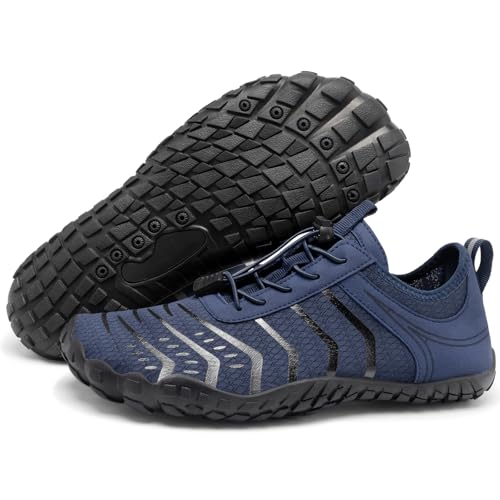 Barezoey 2026 New Hiking Barefoot Shoes Womens Mens Footwear,Wide Toe Box Water Shoe for Women Men,Zero Drop Comfortable & Non-Slip Barefoot Vitality Shoe Women's Athletic Footwear for Walking Hiking
