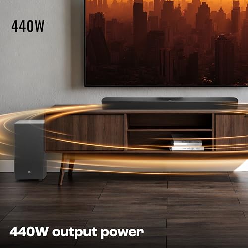 Image of JBL Bar 2.1 Essential (440W) Soundbar with Dolby Digital & Powerful Bass, Wireless Subwoofer, HDMI ARC, Bluetooth Streaming, Optical Input