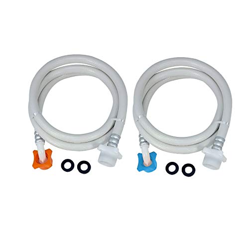 Raven Universal Washing Machine Hot and Cold Water Inlet Hose Pack -5 feet