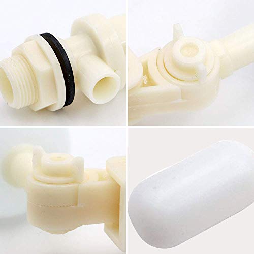 3 Pack Float Valve With Adjustable Arm Stable Water Float Valve Shut Off 1/2" Automatic Waterer Float Ball Valve Fill Feed Tank Water Trough For Horse Cattle Goat Pig Dog #TOP2