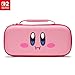 Produktbild PowerA Schutzhülle für Nintendo Switch 2 - Kirby-Mundvoll, Offiziell lizenziert, Schutzhülle, Platz für bis zu 9 Spielkarten und 2 microSD Express-Karten, integrierter Spielständer