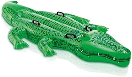 Intex Giant Ride-On, Gator 80" X 45", for Ages 3+