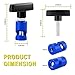 2Pcs Hood Strut Clamp-Lifting Camps Car Tools,M14 Spark Plug Gap Spark Plug Caliper&Car Hood Prop,Multi-Purpose Snap On Lift Support Clamp for Hoods Tailgates Hatchbacks Trunks (Blue)