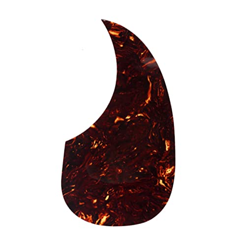 Musiclily Pickguard Forme de Larme Auto-adhésif Plaque de Protection pour Guitare Acoustique Style Martin D28, Tortoise Shell