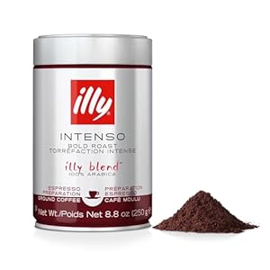 Illy Ground Espresso Bold Roast Coffee 250g (Pack of 1)