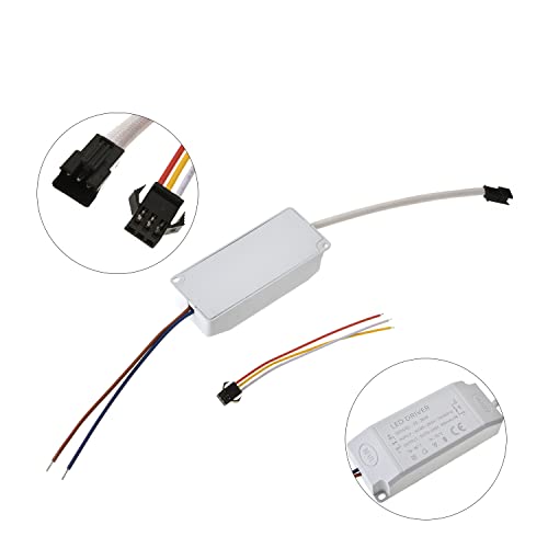 Image of Aicosineg AC 85-265V 25-36W LED Driver for Outdoor Light Ceiling Lamp Project Computer Transformer Constant Current 300mA Power Output Connector Adapter for Building Stage Display Theatre