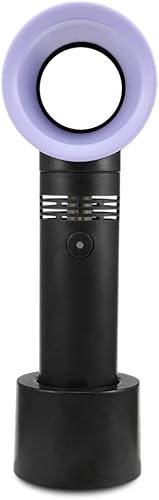 Miniatura 1 de LZLRUN Protable Ventilador de mano sin aspas Ventilador USB Mini ventilador de escritorio Ventilador sin aspas recargable silencioso 3 engranajes