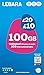 Lebara Mobile SIM Card with 100GB Data Plan for £10, Half Price for First 3 Months, No Contract, UK Calls, Texts, International Minutes, EU and India Roaming Included