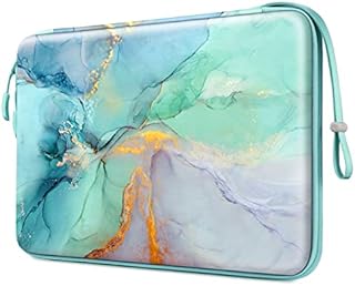 FINPAC Twarda obudowa na Laptopa MacBook Pro 14 cali 2021, 13,3 cali MacBook Air M1/A2337 A1932 A2179, MacBook Pro 13M1/A2338 A2251 A2289 A2159, odporna na wstrząsy osłona ochronna torba (* Czarny)