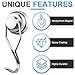E BAVITE Swivel Swing Magnetic Hooks, 80lbs Heavy Duty Neodymium Magnet Hook with Epoxy Coating for Refrigerator, Cruise, BBQ Grill Tools etc, 2.66in in Length, Pack of 8