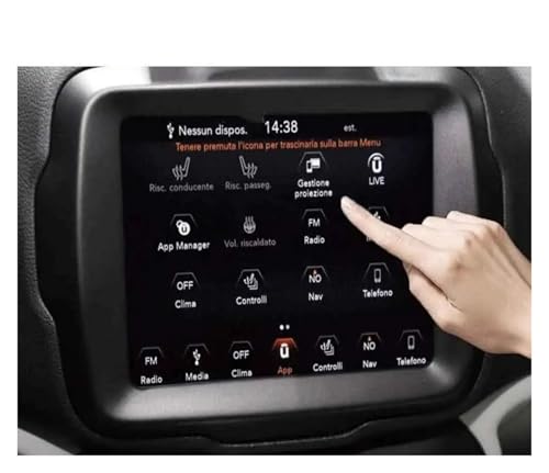 Film protecteur verre trempé navigation Jeep Renegade 2018 2019 GPS 8.4 pouces