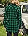 Zeagoo Womens Flannel Shirts Long/Roll Up Sleeve Collared Button Down Plaid Shirt Casual Work Tops