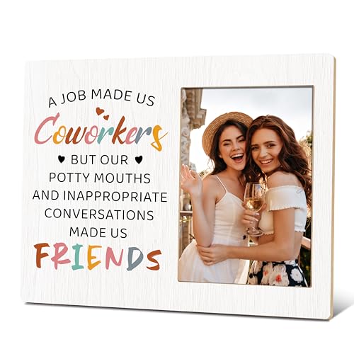 Coworker Photo Frame, Work Bestie Gifts, Coworkers To Friends Picture Frame Gifts For Birthday Christmas Retirement, Going Away Gifts For Colleagues Friends, Coworker Leaving Gifts for Women -81