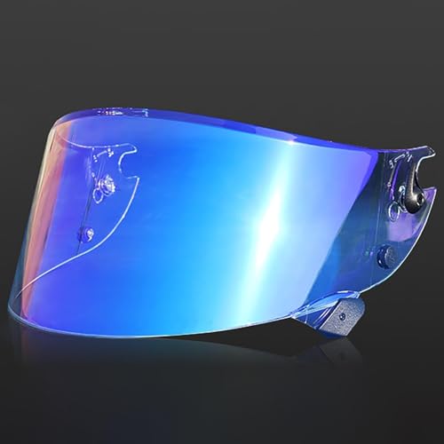WYHHL Visera de Casco Moto para Shark Race-R Speed-R, Visera Tintada Lente Cascos de Motocicleta Protección UV Accesorios de Repuesto,Normal-B Aurora Blue
