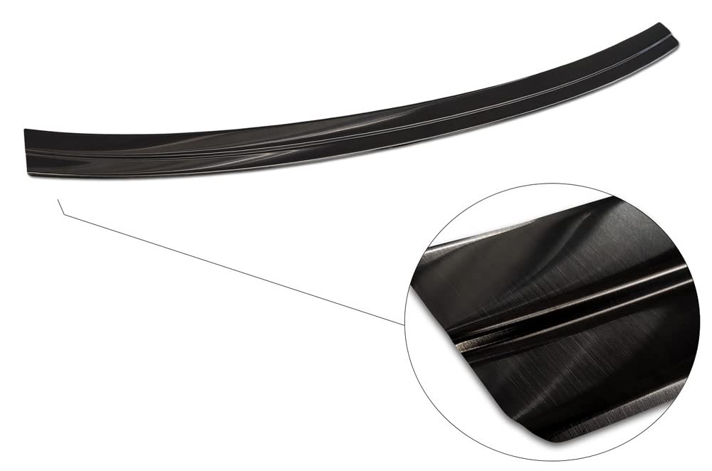 Ladekantenschutz Edelstahl schwarz kompatibel mit Audi Q5 Sportback SUV auch passend für S-Line ab Baujahr 03.2021-3245360