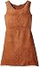 Amy Byer Girls' Big Girls' Knit Suede Fit and Flare Dress with Nailheads