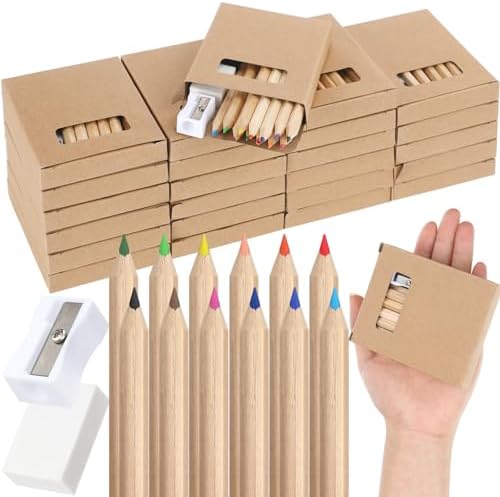 12 Set Mini Colored Pencils Bulk for Kids 3.5 Inch Colored Pencil...