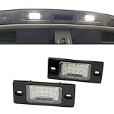 LUZ MÁS BRILLANTE - 2 piezas (un par) de 18 lámparas de luz de matrícula SMD LED de alta potencia. Al utilizar componentes de alta calidad para esta luz de placa, obtendrá una confiable que es duradera y confiable.