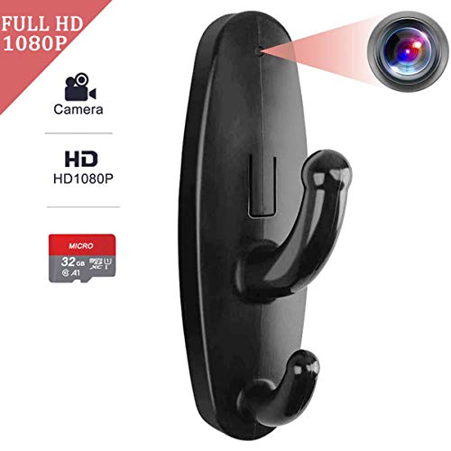 Seahon Hidden Camera Clothes Hook with 32GB SD Card Mini Camera HD 1080P