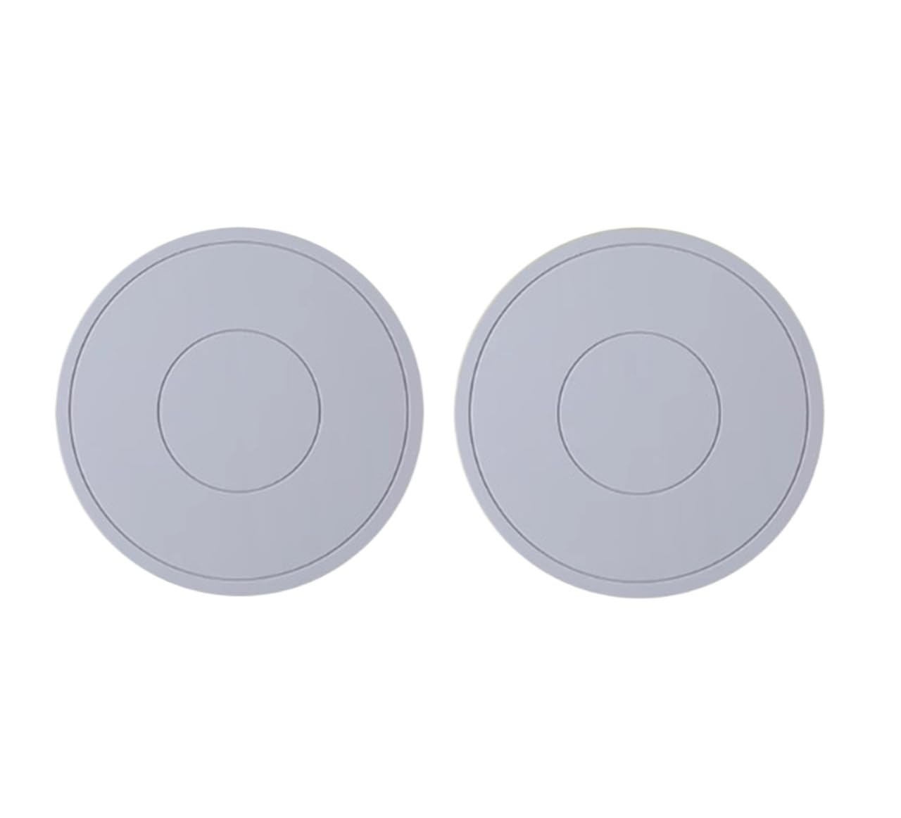 silicone trivet Table Mat, Thermal Insulation Silicone Trivet Multicolor Round 16cm(Light Gray Two)