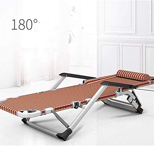 Chaise longue plage et lit de camp pliant multi-position pour jardin et terrasse - 8