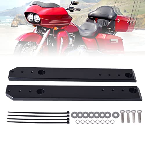Goldfire Relocator Kit Mount Plate Rack Adjustable 1"-3" Tour Pak Pack Extend Compatible With Harley Touring Road King Electra Street Road Glide ＆ Trikes Tri Glide 2009-2013 #TOP18