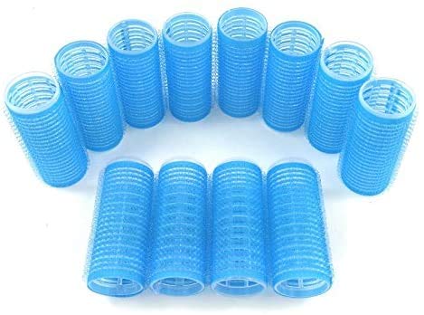 Small Size Hair Rollers Curlers Multicolor Self Grip Cling Nylon Plastic Sticky Curling Tools Pro Salon Hairdressing Curlers Or Diy Curly Hairstyle Color Random(26Mm/1 Inch 12Pcs) #TOP1