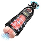 Automatic Male Masterbaters Thrusting Vibrate Stroke with Suction Cup Male Masterburbatar Pocket Puzzy Strokertate Mens Sleeve Underwear Penisen Extendors Blowjobob Machine Mens Mastuberators 0713P3