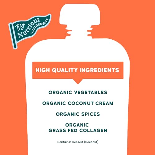 Image of Serenity Kids Organic Pumpkin Smoothie Pouches, 5g Protein, 3.5 Oz, 6 Pack | More Filling Snack Time, No Added Sugar, Organic Baby Food Pouches, Toddler Snacks, Baby Puree, Toddler Food Pouches,