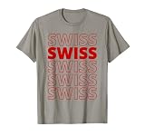 Swiss Heritage Roots Aesthetic Modern Design T-Shirt