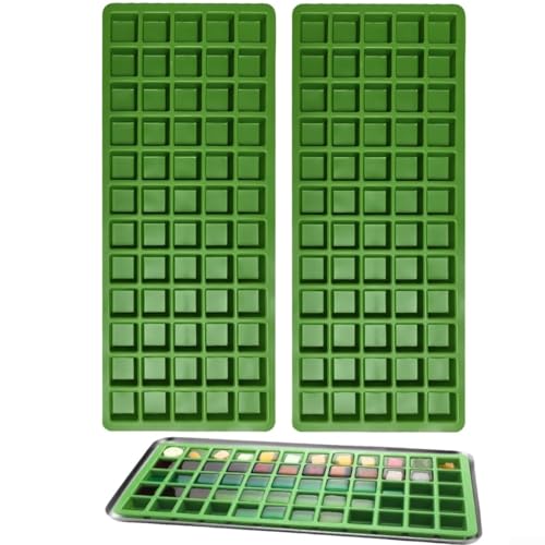 2 Moldes de Silicona para Hielos y Chocolates Verde miniatura 3