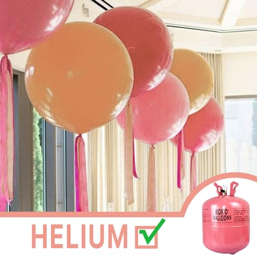 Image of PartyWoo Dusty Pink Balloons 4pcs 36 Inch Blush Pink Dusty Rose Boho Netural Latex Helium Balloons for Wedding Baby Shower Anniversary Princess Girl Birthday Party Butterfly Theme Decorations Pink-F01