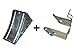 Produktbild FKAnhängerteile ALKO Halter + Unterlegkeil Hemmschuh UK36 Metall Set