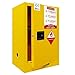 30 Gallon Commercial Flammable Safety Cabinet 40''x25''x21'', Industrial Fire Resistant Cabinet, Alloy Steel Metal Locker 3-Point System, Manual Close Door, Adjustable Shelf for Goods