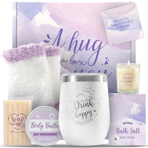 Gifts for Women, Bath and Body Gift Set for Women, Sister &amp; Best Friends, 8 PCS Lavender Spa Gifts for Christmas Gifts