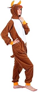 [Lalapala] 着ぐるみ トナカイ コスプレ クリスマス 衣装 大人用 ゆったり 超可愛い 柔らか 動物 パジャマ フリース サンタ コスチューム 仮装 クリスマス パーティー 舞台服 忘年会 寝間着 誕生日 プレゼント 男女兼用 大きいサイズ