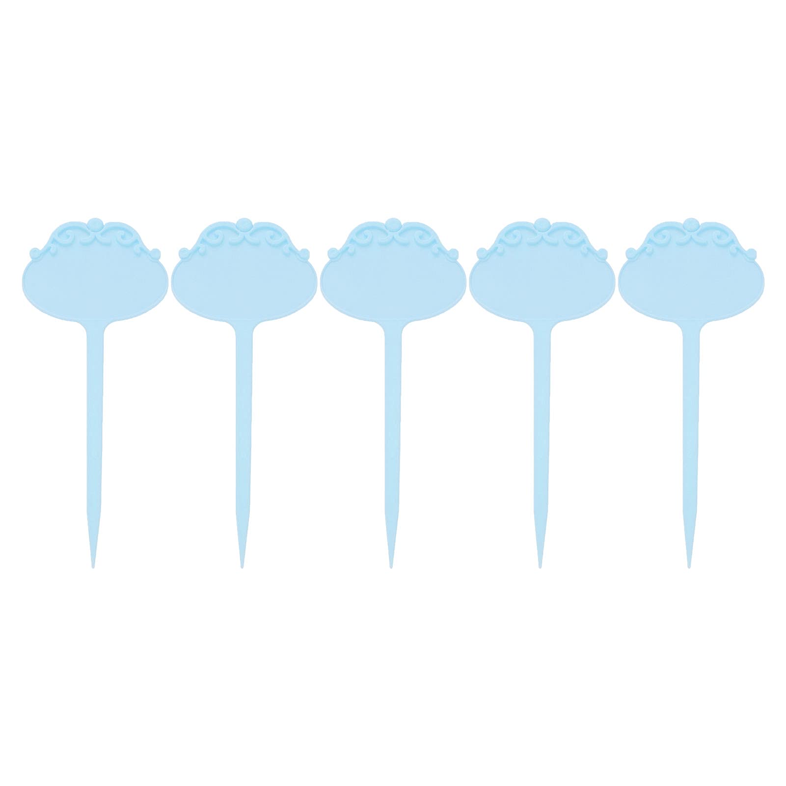 Cocoarm Etichette per Piante Etichette per Piante in Plastica 50 Pezzi 16 X 6,8 Cm da Giardino Impermeabili di Fiori Scrivibili per Giardino Vivaio Frutteti in Vaso e Coltivatori Domestici (BLUE)