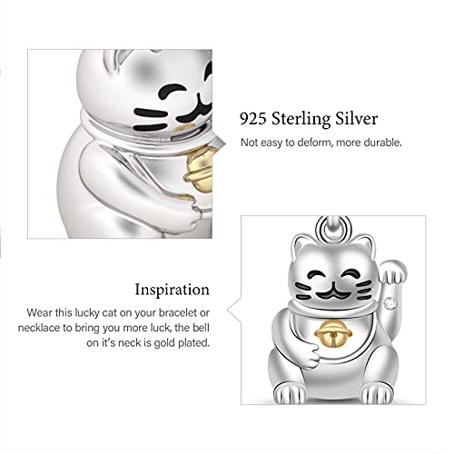 Image of GNOCE Japanese Charm Bead Silver Plated Pendant Dangle Charms fit Bracelet Jewelry Gift for Women