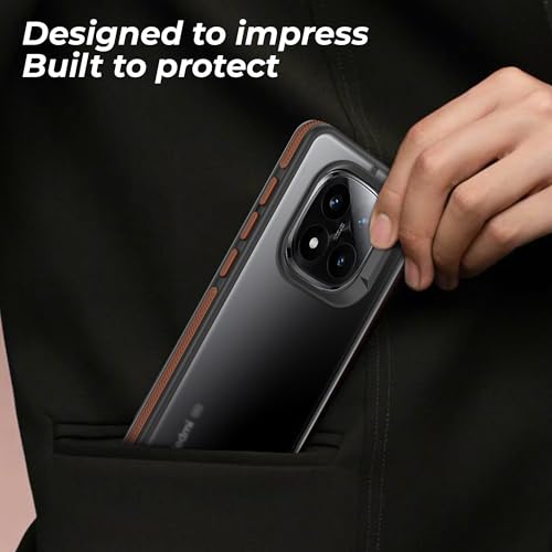 Image of A rtistque TPU+PC Frosted Ultra Matte Back Cover Case for Redmi Note 14 Pro Plus 5G|Smooth Sides with Grip|Stylish Protective Design|Raised Camera Edges|Redmi Note 14 Pro Plus Back Cover-Brown