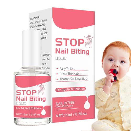 Esmalte Antimorder Las Uñas - Esmalte De Uñas Líquidas | Solución Para Detener La Succión Del Dedo | Tapón Para Masticar Uñas Líquido Anti-mordedura | Esmalte Para Evitar Morderse Las Uñas